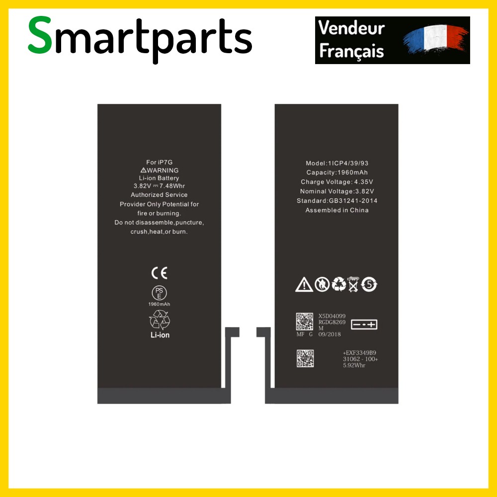 Batterie iPhone 7 interne neuve de rechange pour redonner vie à son téléphone