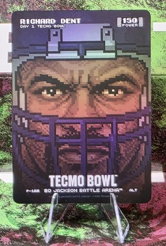 Richard Dent 🏈 Bo Jackson Battle Arena Tecmo Bowl 🔥 Day 1 8 Bit Promo P-168