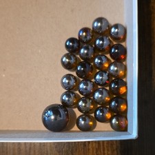 Glass Machine Made Toy Marbles Assorted Sizes Reflective Finish Collection