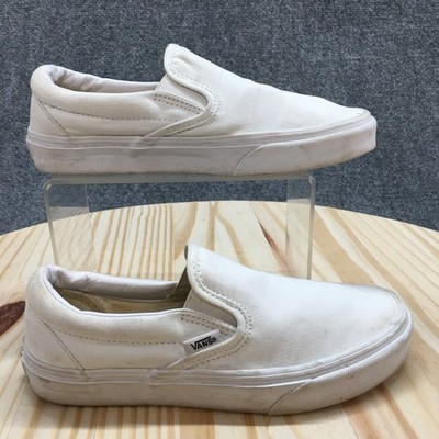 Vans Shoes Mens 5 Womens 6.5 Off The Wall Sneakers White Casual Slip On 508731