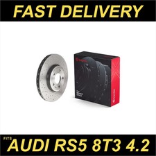 2x Brake Discs Pair Vented for AUDI RS5 8T3 4.2 Front 10 to 17 CFSA 314mm Set
