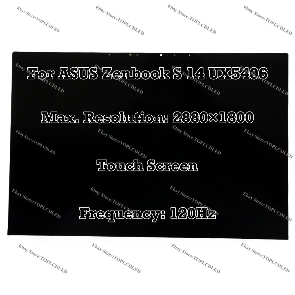 For ASUS Zenbook S14 UX5406SA-PZ426W 2.8K OLED Screen LCD Complete Assembly