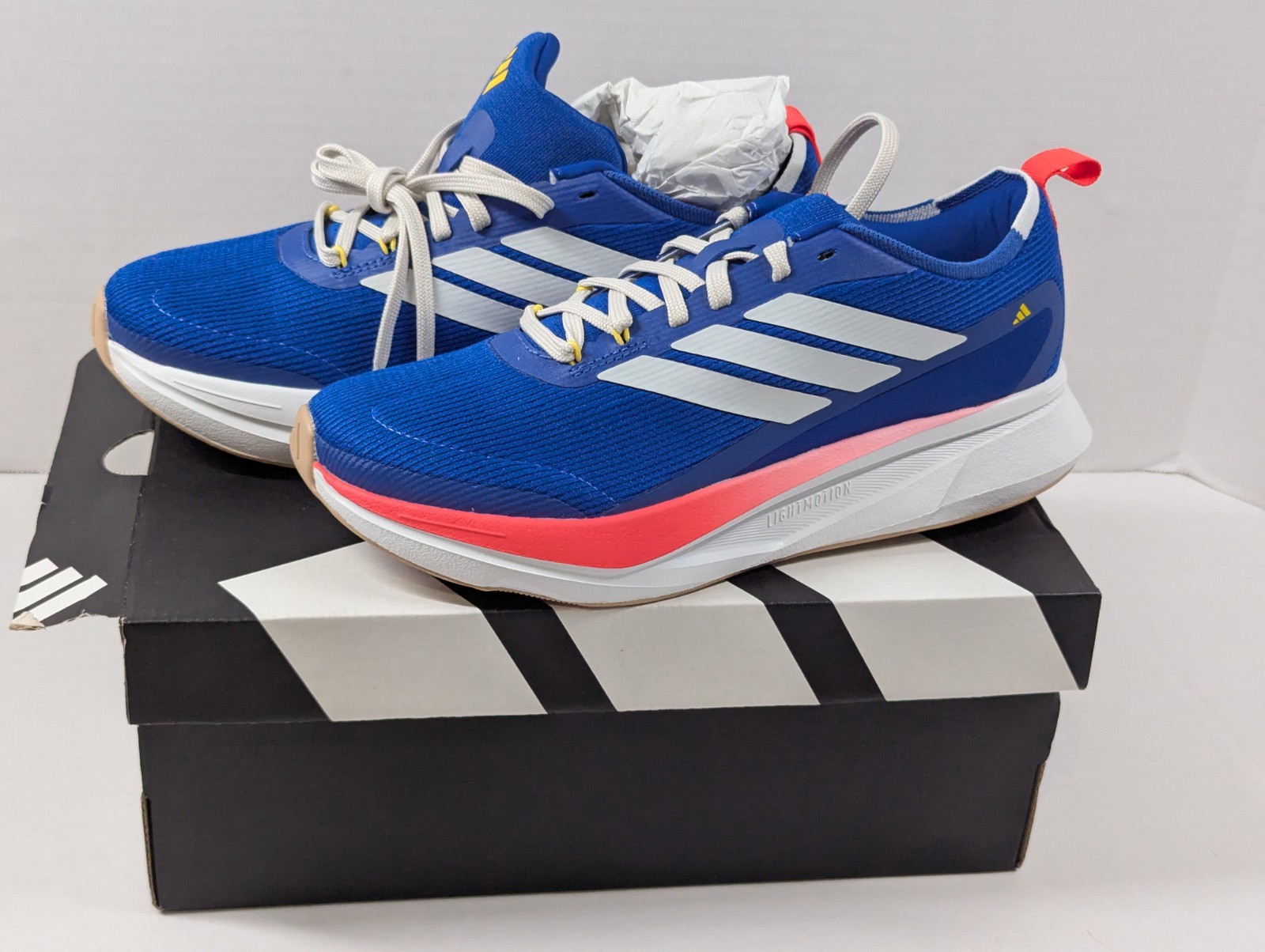 SAOLA Adidas Jogit Uomo 7 Scarpe da Corsa Sneakers Sportive Blu Maratona Scarpe da Ginnastica #867