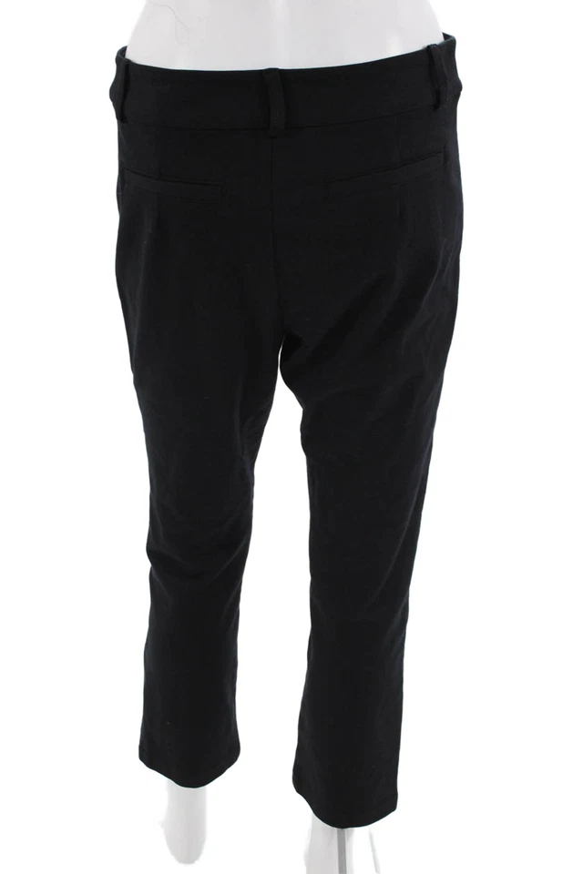 Ella Moss 女式黑色踝短礼服裤子粘纤混纺 S 码 — 第 3/4 张图片