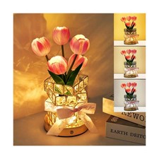 Tulips Flower Lamp,Rechargeable Cordless Touch Table Lamp for B... USA FAST SHIP