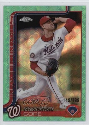 2025 Topps Chrome Logofractor Edition Aqua Refractor 149/199 Mackenzie Gore 0b3