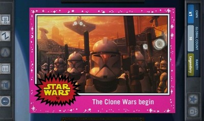 Topps Star Wars Card Trader Legendary 2015 10cc Pink JTTFA Clone Troopers