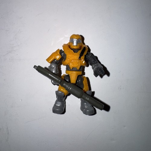 HALO CONSTRUX MEGA BLOKS UNSC YELLOW SPARTAN JFO MINI FIGURE FOXTROT SERIES