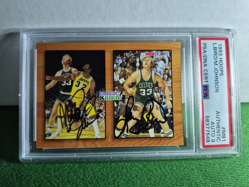 Magic, Bird #MB1 1993 Hoops card