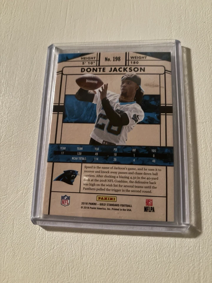 2018 Gold Standard Donte Jackson Rookie Card/25 - Image 2 of 2