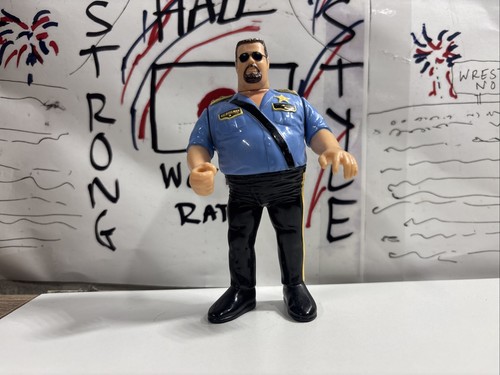 WWF The Big Boss Man Hasbro w Nightstick Wrestling...