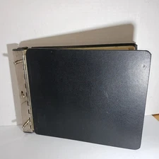 National Brand 2 Post Ledger Book Binder 94-549 Black +Wilson 610-12 Sheets +250