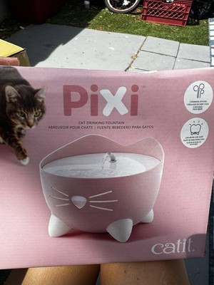  Catit Pixi Cat Drinking Water Fountain Light Pink, New!