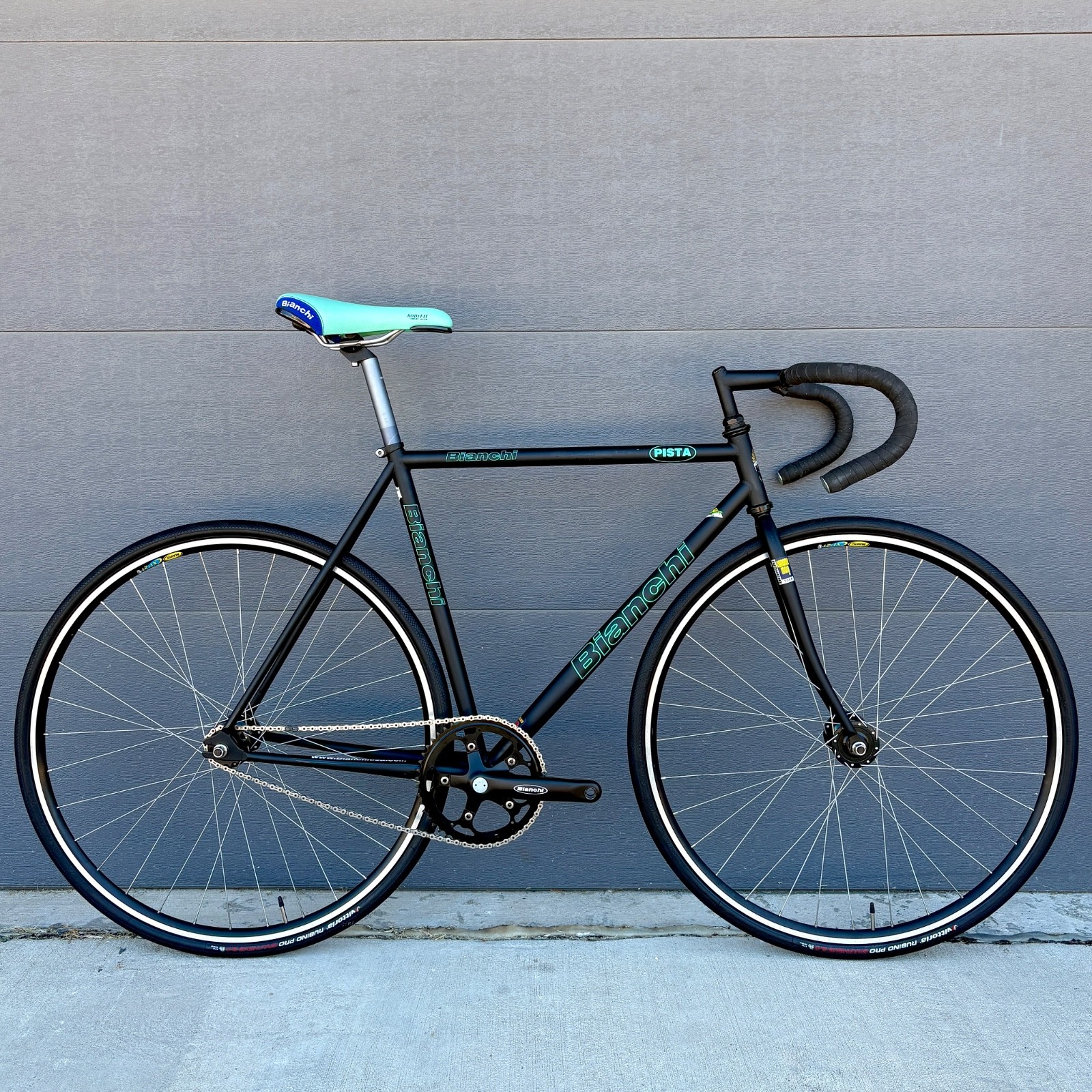 2001 Bianchi Pista 53cm Fixed Gear Track Bike w/ Matching Components