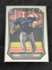 David Shields 1st Chrome Prospect Rookie RC 2026 Bowman Card #BCP-11 Royals. rookie card picture