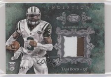 2014 Topps Inception Rookie Patch Green 37/75 Tajh Boyd #RP-TO Patch r7d