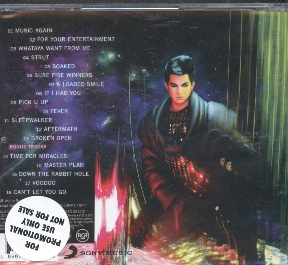 Adam Lambert Für Deine Unterhaltung CD Europa RCA 2010 Ausgabe Mit Fingern - Bild 2 von 3
