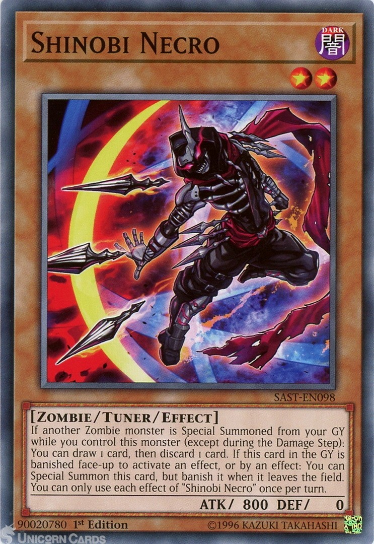SAST-EN098 Shinobi Necro Common 1st Edition Mint YuGiOh Card