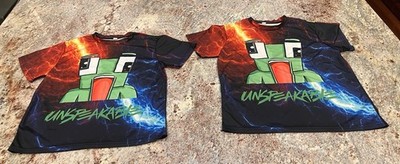 2 Unspeakable T-shirts Multicolor Kids Sz Youth Medium & Large Double Sided