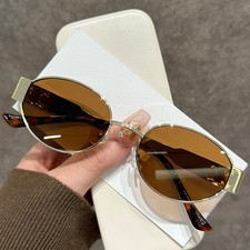 New vintage oval small-frame sunglasses