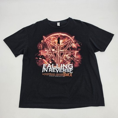 Falling In Reverse Popular MonsTOUR Tour II Shirt Men's Size XL Black Band Tee