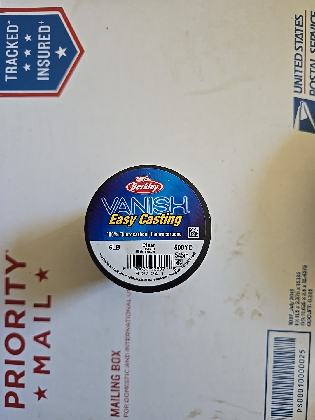 Berkley Vanish Fluorocarbon Fishing Line 500yds 1/4 lb Spool Pick