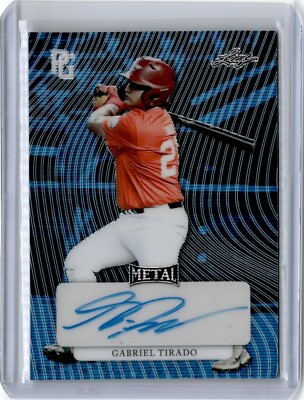 2023 Perfect Game Metal Blue Wave Gabriel Tirado 5/9 Auto (B45) Connecticut