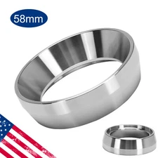 58mm Coffee Dosing Ring Espresso Dosing Funnel Espresso Powder Bowl Stainless
