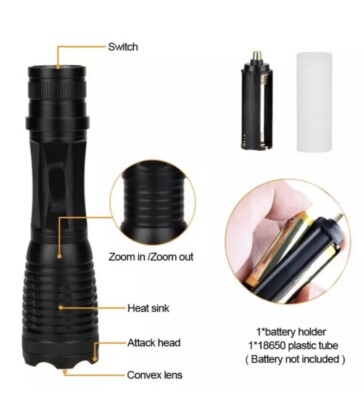 CarpTech Torcia LED Rossa Antiuccello - Zoom 3 Modalità, Spaventa Uccelli E Luce Per Pesca Notturna, Impermeabile
