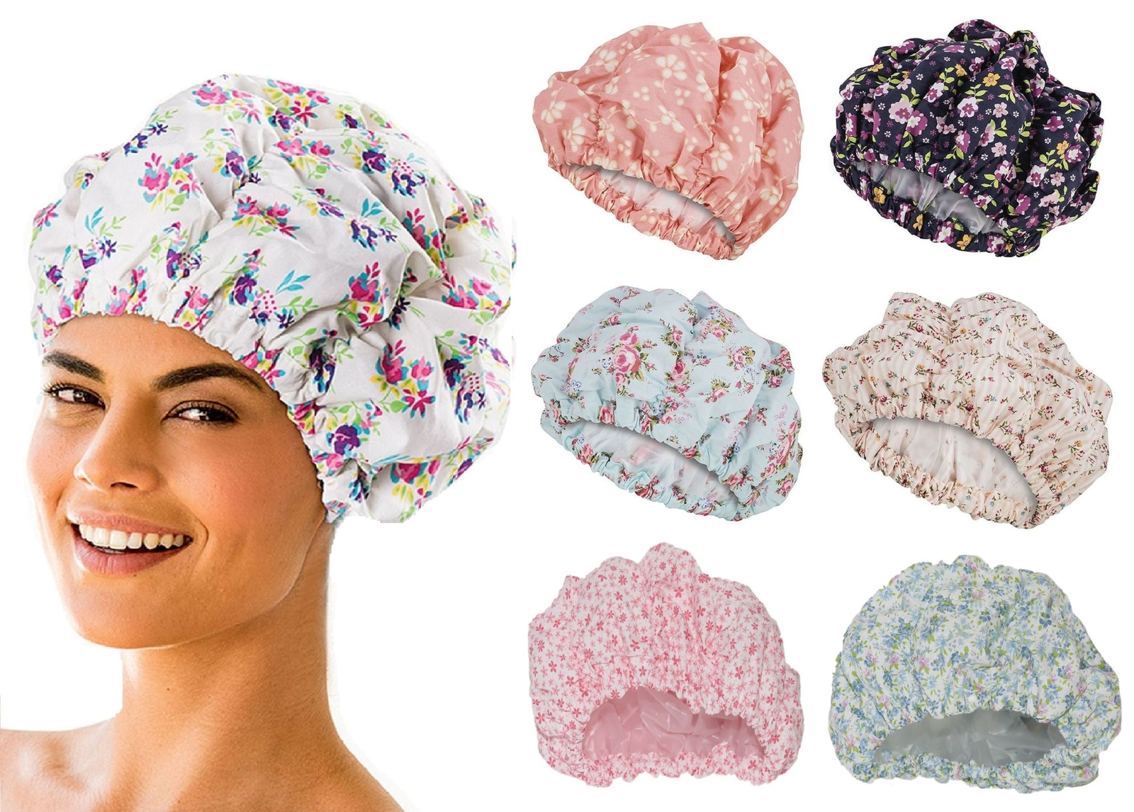 Fashy Cuffia Da Bagno Con Fiori - Gonfiabile, Morbida E Divertente - Foto 6