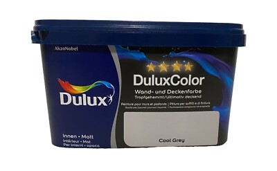 Wandfarbe, Deckenfarbe Dulux Color Innen Matt cool grey 2,5 l