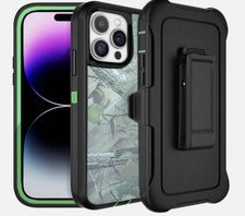 Rugged Defender Case for iPhone 12 12 Pro Max Belt clip Fits Otter Box GN-T