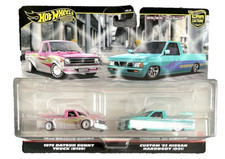 Hot Wheels Nissan Trucks 2 Pack Datsun Truck B120 Hardbody D21 1:64 Modellautos