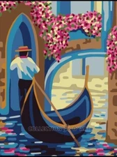 "Venice"  Printed Needlepoint Tapestry  Canvas Collection D'art 3384