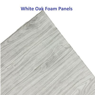 20pk 100sqft 3D Wood Foam Wallpaper Ceiling Peel & Stick Home Decor Panel Tile  
