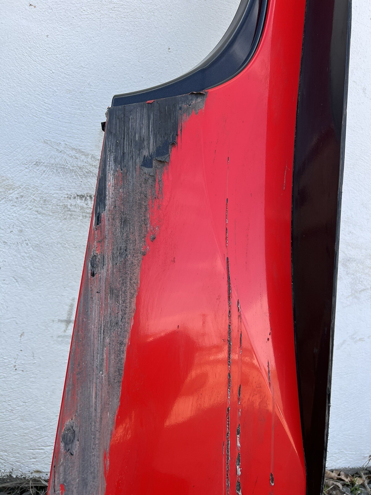 2010-2015 Ferrari 458 Right Rocker Panel Side Skirt Nero Daytona *Damage*