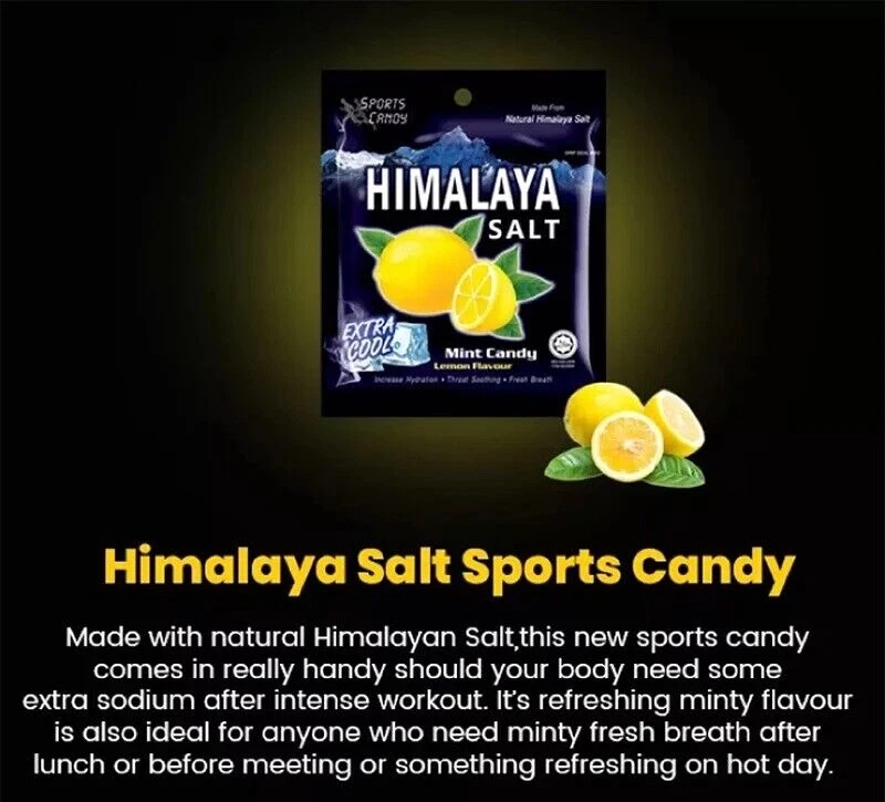 2x Big Foot Natural Himalaya Salt Mint Candy Lemon Flavour Cool-12pcksx15g - Image 3 of 4