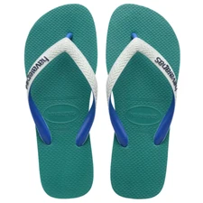 HAVAINAS MENS TOP MIX FLIP FLOPS GREEN FRESHNESS SIZE 13 NWT