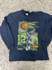 Vintage Space Jam Shirt Bugs Bunny Size Large Kids