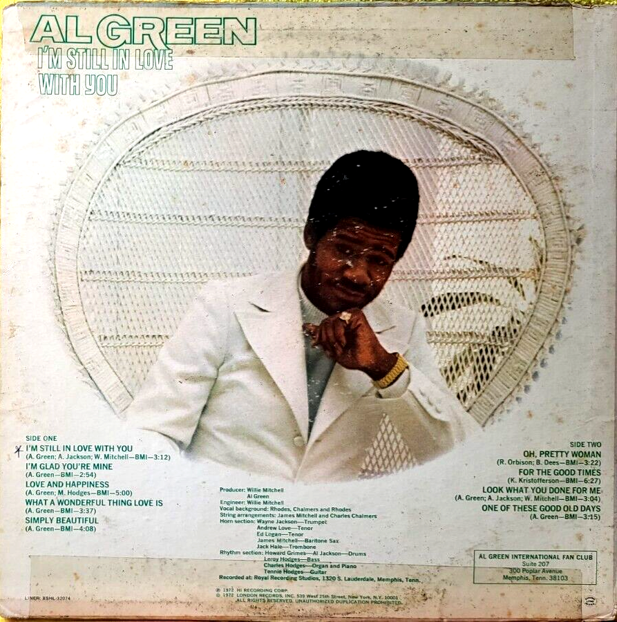 AL GREEN - I'M STILL IN LOVE WITH YOU XSHL 32074 HI RECORDS
