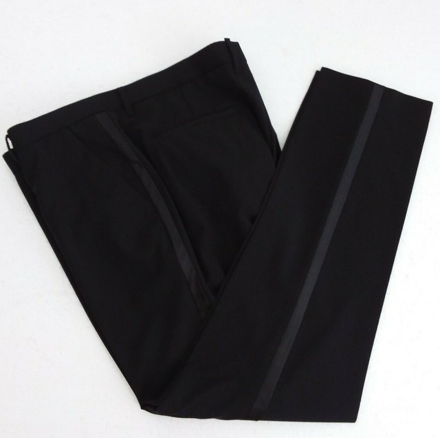 All Saints pants Size 36x30 color black with black stripe | eBay