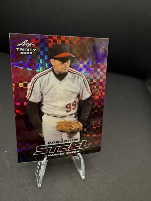 2023 Leaf Trinity Steel - Purple Xfractor Charlie Sheen 2/7
