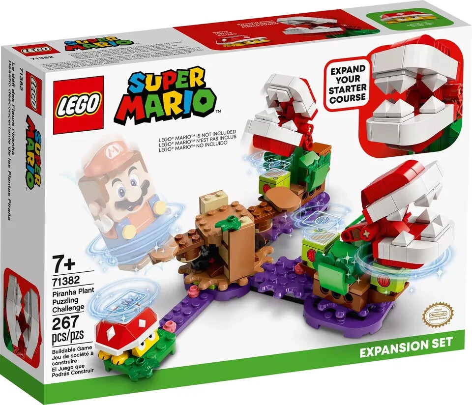 LEGO 71382 Super Mario Piranha Plant Puzzling Challenge Expansion Set
