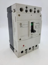 GE FBV36TE020R2 Circuit Breaker 20A 600Y/347V 3P 3PH Record Plus FBV 20 Amp