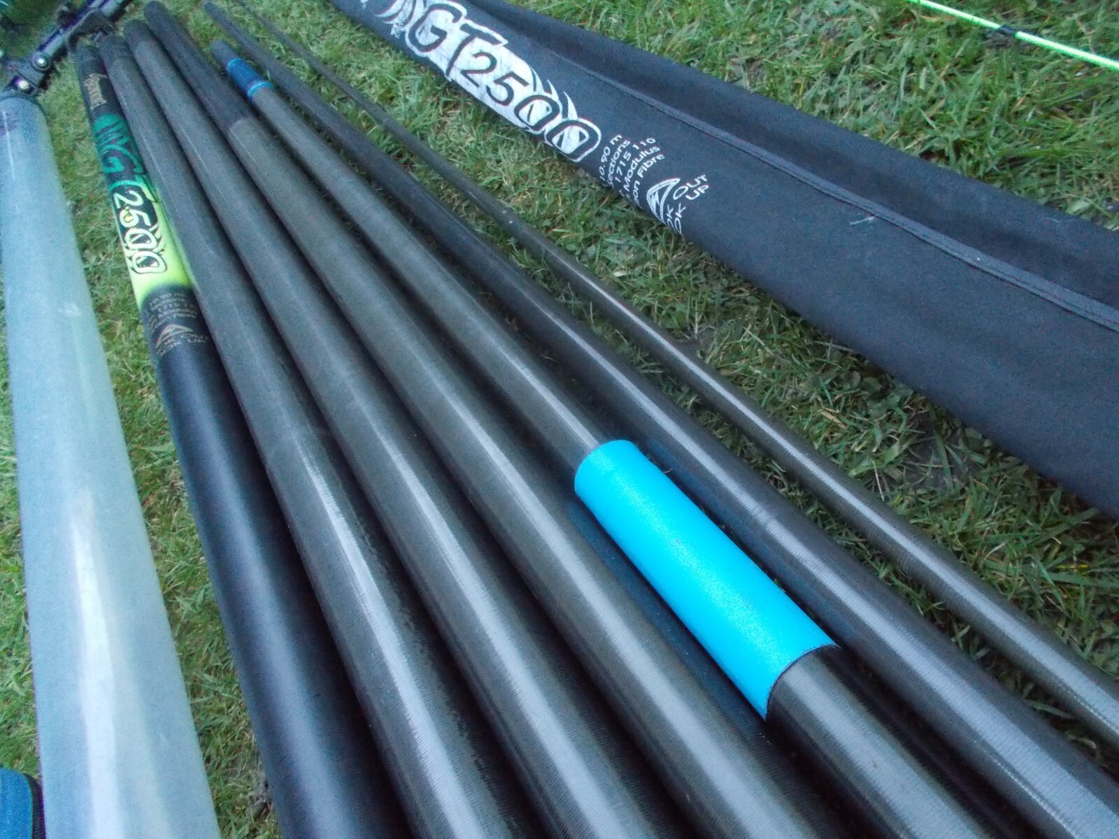 Full match pole fishing set up rods reels tackle seat nets etc FISHING