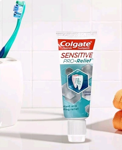 5 x COLGATE PRO RELIEF SENSITIVE TOOTHEPASTE 19ML TRAVEL SIZE x 5 TUBES