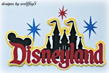 CRAFTECAFE DISNEY KID TITLE premade paper piecing scrapbook diecut piece WOLFFEY