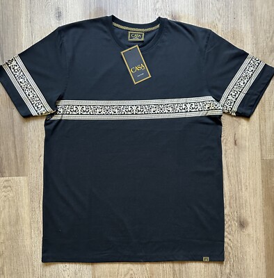 CASAMODA Henley T-Shirt - Baumwolle Print Shirt Für Lässige Looks