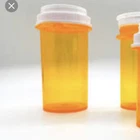 RX Medicine Bottles Child Proof Empty Plastic Amber Pill Prescription 1x3 In