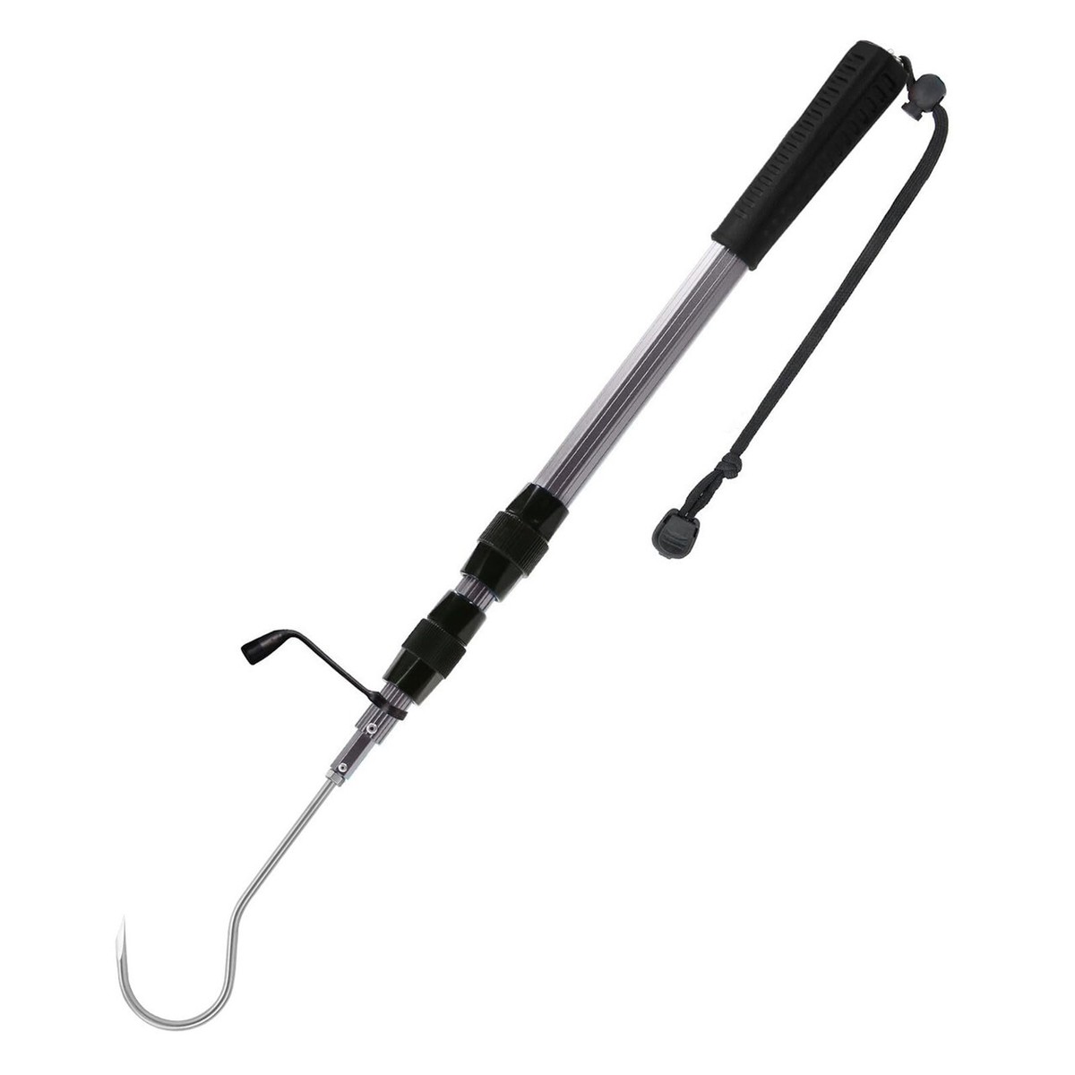 SANLIKE Telescopic Fish Gaff with Stainless Sea Fishing Spear Hook